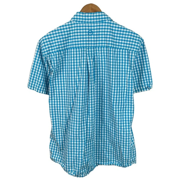 BF204 Mens Magellan Outdoor Brand Plaid Short Sleeve Button Down Shirt L - Picture 3 of 4